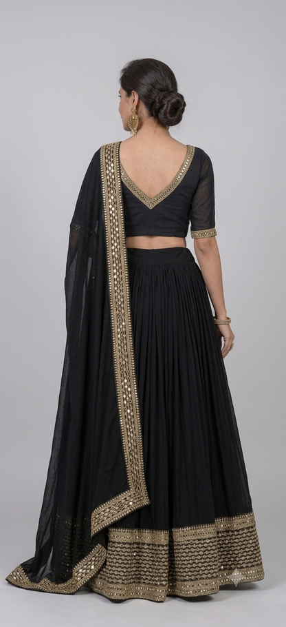Women Embroidery Georgette Lehenga Choli
